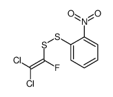 1-[(2,2-dichloro-1-fluoroethenyl)disulfanyl]-2-nitrobenzene结构式