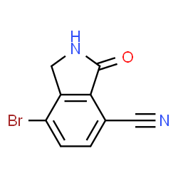 7-broMo-3-oxoisoindoline-4-carbonitrile structure