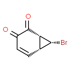 Bicyclo[4.1.0]hept-4-ene-2,3-dione, 7-bromo-, (1alpha,6alpha,7ba)- (9CI) Structure