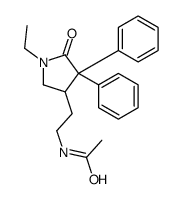 N-[2-(1-ethyl-5-oxo-4,4-diphenylpyrrolidin-3-yl)ethyl]acetamide Structure