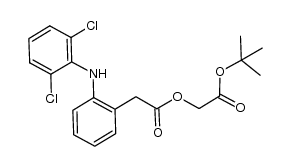 2-(tert-butoxy)-2-oxoethyl 2-(2-((2,6-dichlorophenyl)amino)phenyl)acetate Structure