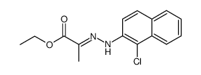 (E)-ethyl pyruvate 2-(1-chloro-2-naphthyl)hydrazone Structure