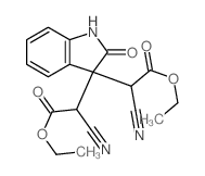 3H-Indole-3,3-diaceticacid, a3,a3-dicyano-1,2-dihydro-2-oxo-, 3,3-diethyl ester Structure