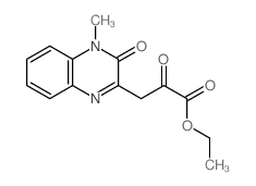 2-Quinoxalinepropanoicacid, 3,4-dihydro-4-methyl-a,3-dioxo-, ethyl ester Structure