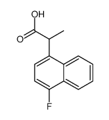 2-(4-氟萘-1-基)丙酸结构式