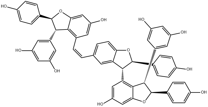 cis-Vitisin B结构式