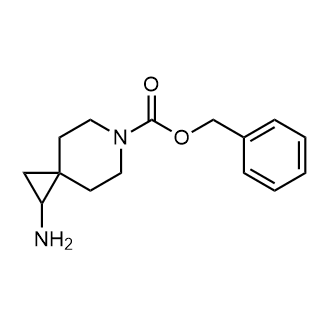 1-氨基-6-氮杂螺[2.5]辛烷-6-羧酸苄酯结构式