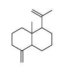 8a-methyl-5-methylidene-1-prop-1-en-2-yl-1,2,3,4,4a,6,7,8-octahydronaphthalene结构式