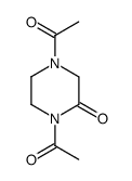 Piperazinone, 1,4-diacetyl- (9CI)结构式