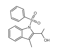 1-[3-methyl-1-(phenylsulfonyl)indol-2-yl]ethanol结构式