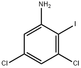 3,5-二氯-2-碘苯胺结构式