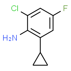 2-Chloro--6-cyclopropyl-4-fluoroaniline结构式