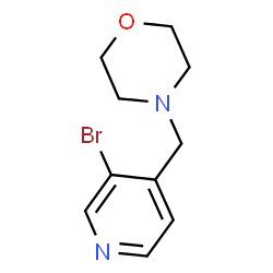 4-(3-Bromo-pyridin-4-ylmethyl)morpholine结构式