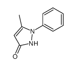 5-methyl-1-phenyl-1,2-dihydro-pyrazol-3-one结构式