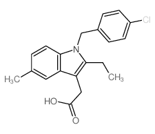 1H-Indole-3-aceticacid, 1-[(4-chlorophenyl)methyl]-2-ethyl-5-methyl- picture