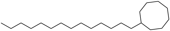Cyclooctane, tetradecyl- Structure