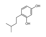 4-(3-methylbutyl)benzene-1,3-diol结构式