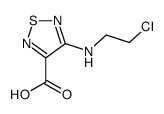 4-(2-chloroethylamino)-1,2,5-thiadiazole-3-carboxylic acid Structure