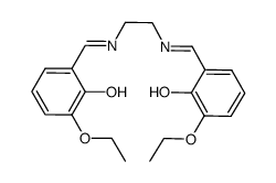 N,N'-bis(3-ethoxy-2-hydroxybenzylidene)ethylenediamine Structure