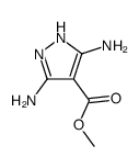 3,5-diamino-4-methoxycarbonylpyrazole Structure