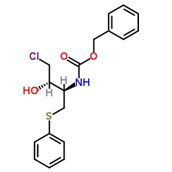 Benzyl (1R,2S)-3-chloro-2-hydroxy-1-(phenylthiomethyl)propylcarbamate picture