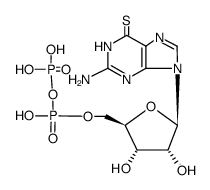 6-硫代鸟苷5'-二磷酸酯 三乙胺盐结构式