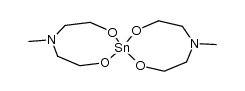 4,12-dimethyl-1,7,9,15-tetraoxa-4,12-diaza-8-stannaspiro[7.7]pentadecane结构式