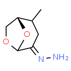 6,8-Dioxabicyclo[3.2.1]octan-4-one,2-methyl-,hydrazone,(1S-exo)- (9CI) Structure