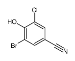 BENZONITRILE, 3-BROMO-5-CHLORO-4-HYDROXY- Structure