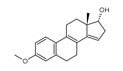 (-)-3-methoxyestra-1,3,5(10),8,14-pentaen-17α-ol结构式
