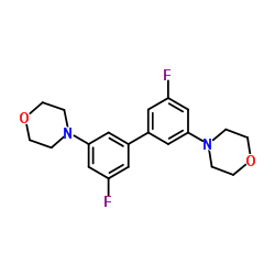 4,4'-(5,5'-Difluoro-3,3'-biphenyldiyl)dimorpholine结构式