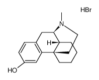17-methyl-morphinan-3-ol, hydrobromide结构式