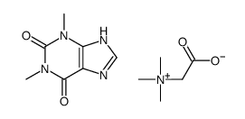 1,3-dimethyl-7H-purine-2,6-dione,2-(trimethylazaniumyl)acetate Structure