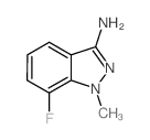 7-氟-1-甲基-1 H -吲唑-3-基胺结构式