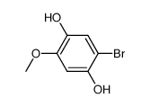 2-bromo-5-methoxybenzene-1,4-diol结构式