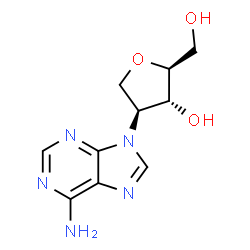 2-(6-Amino-9H-purin-9-yl)-1,4-anhydro-2-deoxy-L-arabinitol structure