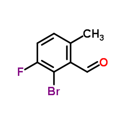 2-Bromo-3-fluoro-6-methylbenzaldehyde结构式