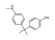 4-[2-[4-(methylamino)phenyl]propan-2-yl]phenol结构式