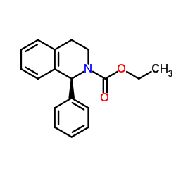 (S)-Ethyl 1-phenyl-3,4-dihydroisoquinoline-2(1H)-carboxylate structure
