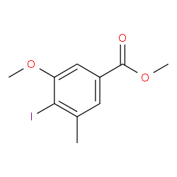 3-甲氧基-4-碘-5-甲基苯甲酸甲酯结构式