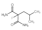 Propanediamide,2-fluoro-2-(2-methylpropyl)- Structure