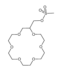 (1,4,7,10,13,16-hexaoxacyclooctadecan-2-yl)methyl methanesulfonate Structure