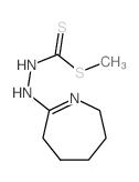 1-methylsulfanyl-N-(4,5,6,7-tetrahydro-3H-azepin-2-yl)methanethiohydrazide结构式