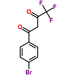 1-(4-溴苯基)-4,4,4-三氟-丁烷-1,3-二酮结构式