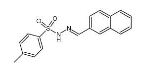 4-甲基苯磺酸2-(2-萘基亚甲基)酰肼结构式