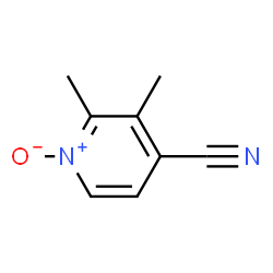 4-Pyridinecarbonitrile,2,3-dimethyl-,1-oxide(9CI) structure