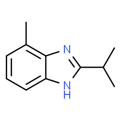 1H-Benzimidazole,4-methyl-2-(1-methylethyl)-(9CI) structure