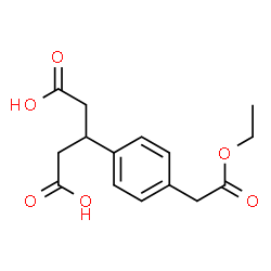 Pentanedioic acid, 3-[4-(2-ethoxy-2-oxoethyl)phenyl]- (9CI) structure