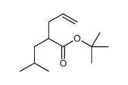 tert-butyl 2-(2-methylpropyl)pent-4-enoate结构式
