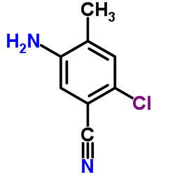 5-Amino-2-chloro-4-methylbenzonitrile结构式